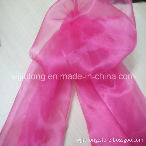 SGS Polyester Solid Organza Fabric